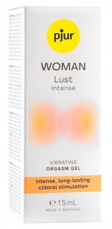 pjur WOMAN Lust Intense, 15 ml - Vibrating Orgasm Gel - Żel do Stymulacji Łechtaczki