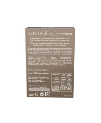 Supl.Diety-Shiatsu GEISHA Drops for Women 30ml.