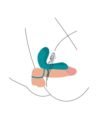 Couples Vibrator Ring Green - Pierścień Erekcyjny