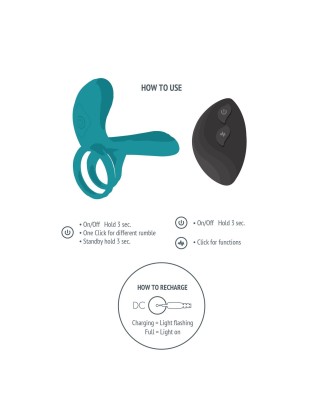 Couples Vibrator Ring Green - Pierścień Erekcyjny