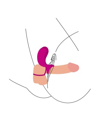 Couples Stimulator Ring Fuchsia