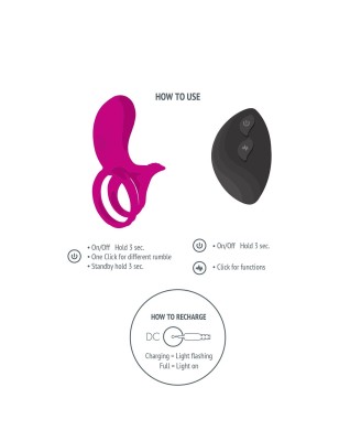 Couples Stimulator Ring Fuchsia