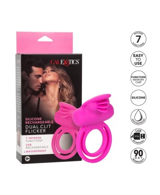 Dual Clit Flicker Enhancer Pink