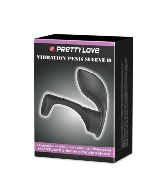 PRETTY LOVE -VIBRATION PENIS SLEEVE II, 7 vibration functions Memory function