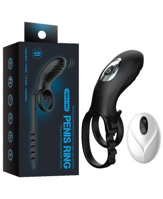 AdjustableDouble cockring with remote