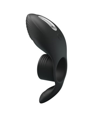 PRETTY LOVE - Vibration Penis Sleeve 7 FUNCTIONS BLACK