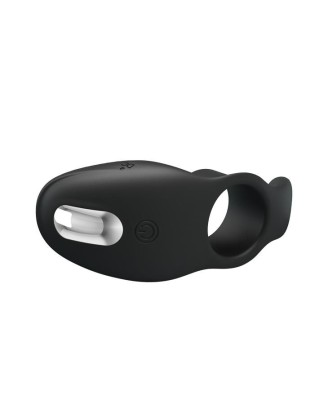 PRETTY LOVE - Vibration Penis Sleeve 7 FUNCTIONS BLACK