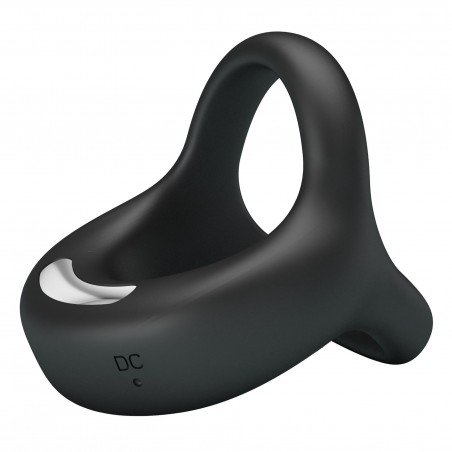 PRETTY LOVE - VIBRANT PENIS RING ELLIOTT Black, 10 vibration functions
