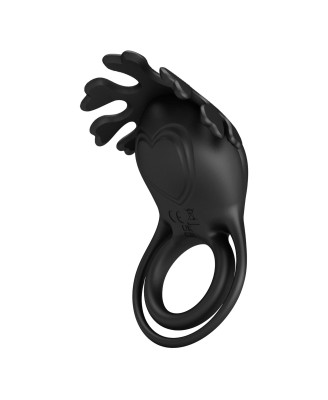 PRETTY LOVE - VIBRANT PENIS RING RUBEN Black, 7 vibration functions
