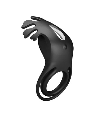 PRETTY LOVE - VIBRANT PENIS RING RUBEN Black, 7 vibration functions