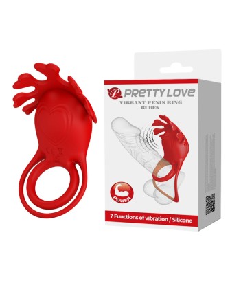 PRETTY LOVE - VIBRATION PENIS RING, Ruben, 7 vibration functions