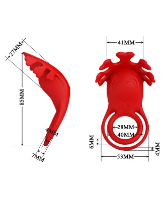 PRETTY LOVE - VIBRATION PENIS RING, Ruben, 7 vibration functions