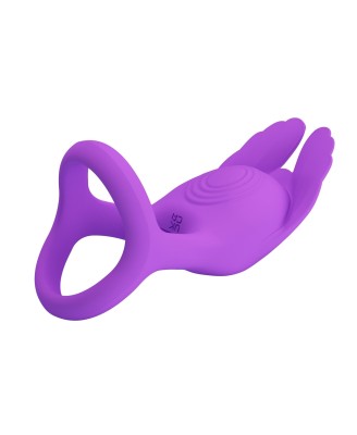 PRETTY LOVE - VIBRANT PENIS RING SILAS Black, 7 vibration functions
