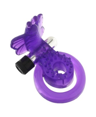 Cock & Ball Ring Butterfly Purple