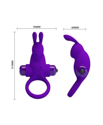PRETTY LOVE - VIBRANT PENIS RING I Purple