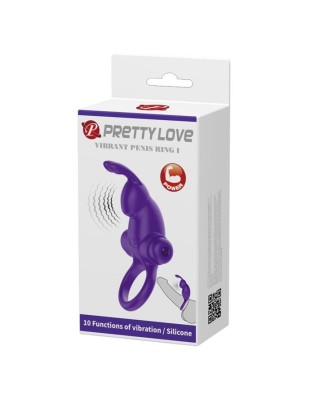 PRETTY LOVE - VIBRANT PENIS RING I Purple