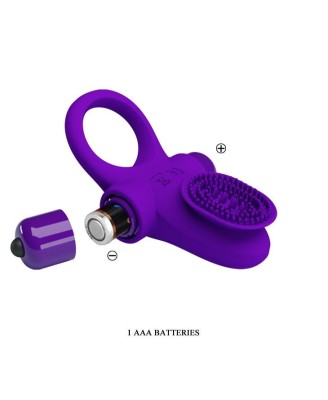 PRETTY LOVE - VIBRANT PENIS RING II Purple