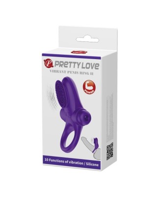 PRETTY LOVE - VIBRANT PENIS RING II Purple