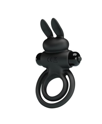 PRETTY LOVE - VIBRANT PENIS RING III Black