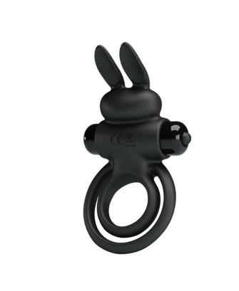 PRETTY LOVE - VIBRANT PENIS RING III Black