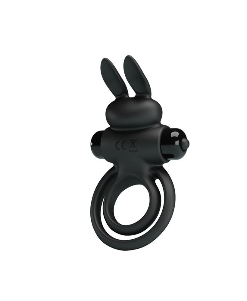 PRETTY LOVE - VIBRANT PENIS RING III Black