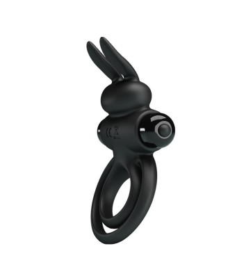 PRETTY LOVE - VIBRANT PENIS RING III Black