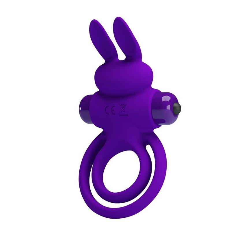 PRETTY LOVE - VIBRANT PENIS RING III 10 Functions Purple
