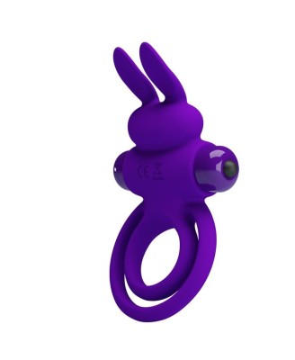 PRETTY LOVE - VIBRANT PENIS RING III 10 Functions Purple
