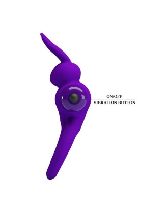 PRETTY LOVE - VIBRANT PENIS RING III 10 Functions Purple