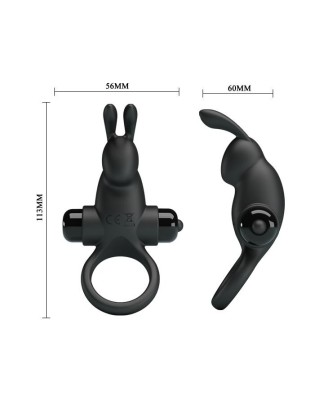 PRETTY LOVE - VIBRANT PENIS RING I Black