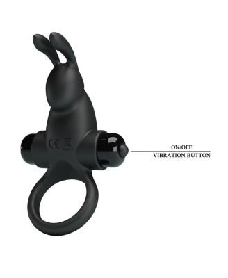 PRETTY LOVE - VIBRANT PENIS RING I Black