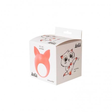 Pierscien- Vibrating Cockring MiMi Animals Kitten Kyle Orange