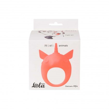 Pierścień- Vibrating Cockring MiMi Animals Unicorn Alfie Orange