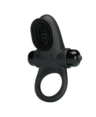 PRETTY LOVE - VIBRANT PENIS RING II Black