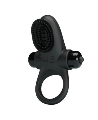 PRETTY LOVE - VIBRANT PENIS RING II Black