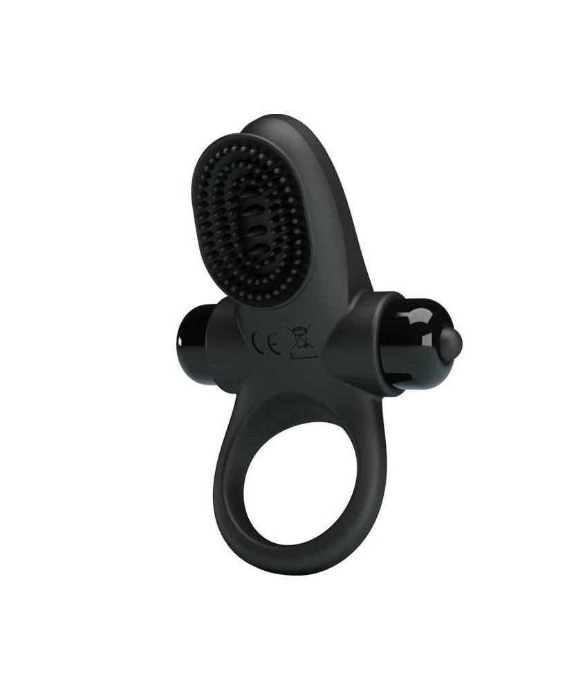 PRETTY LOVE - VIBRANT PENIS RING II Black