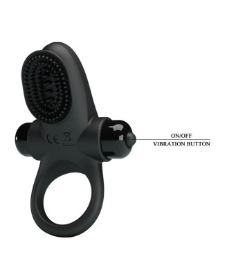 PRETTY LOVE - VIBRANT PENIS RING II Black