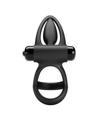 PRETTY LOVE - VIBRATION COCK RING Black, 10 vibration functions