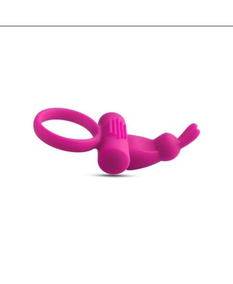 Anello fallico vibrante con rabbit Pink