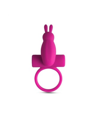 Anello fallico vibrante con rabbit Pink