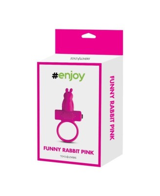 Anello fallico vibrante con rabbit Pink