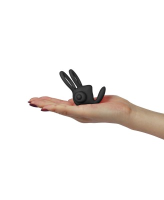 Power Clit Duo Silicone Cockring Black