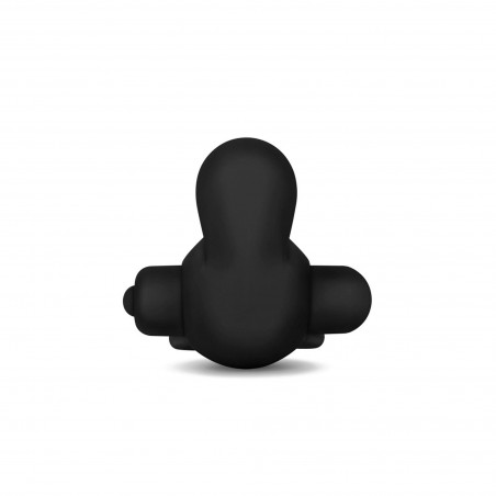 Power Clit Duo Silicone Cockring Black
