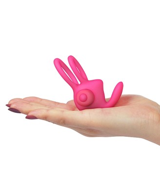 Power Clit Duo Silicone Cockring Pink