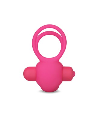 Power Clit Duo Silicone Cockring Pink