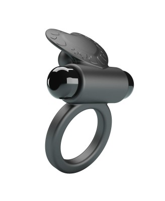 PRETTY LOVE - VIBRANT PENIS RING DEBONAIRE Black, 10 vibration functions