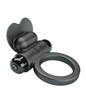 PRETTY LOVE - VIBRANT PENIS RING DEBONAIRE Black, 10 vibration functions