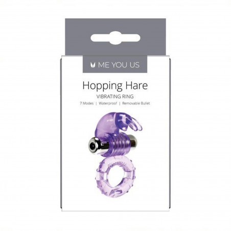 Pierścień- Me You Us Hopping Hare Cock Ring Purple