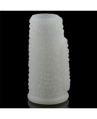 Vibrating Drip Knights Ring (White) - Wibrujący Pierścień Erekcyjny