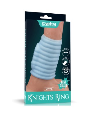Vibrating Wave Knights Ring (Blue) - Wibrujący Pierścień Erekcyjny